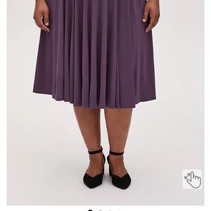 NWT! Torrid POCKETS Skirt Vintage Purple Studio Knit